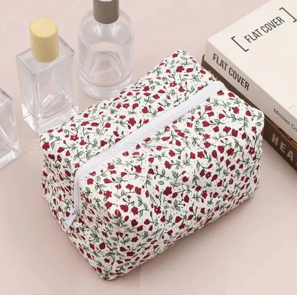 Large Floral Cosmetic Storage Bag