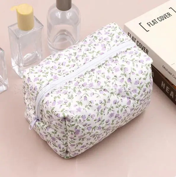 Large Floral Cosmetic Storage Bag