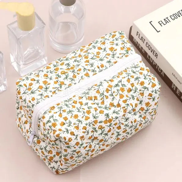 Large Floral Cosmetic Storage Bag