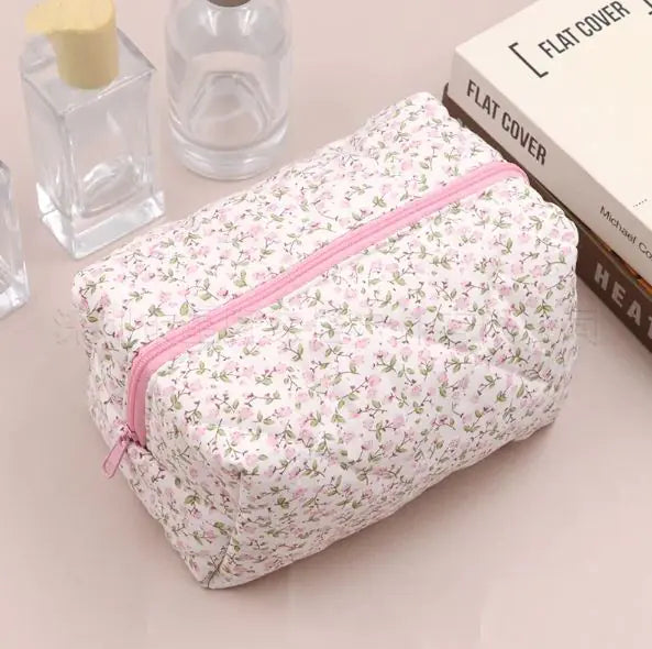 Large Floral Cosmetic Storage Bag